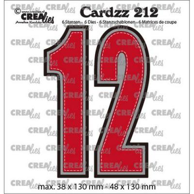 Crealies Cardzz No CLCZ212 Dies - Zahlen 1 und 2